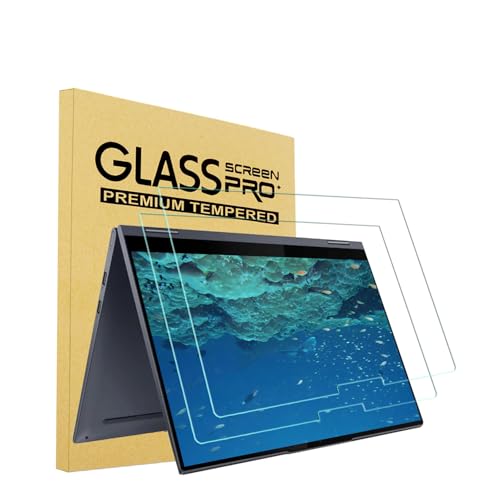 i-Tensodo 2 Pack Tempered Glass Screen Protector for Lenovo IdeaPad Flex 5/ 5i 14 2-in-1 Laptop, 9H, Anti-Scratch