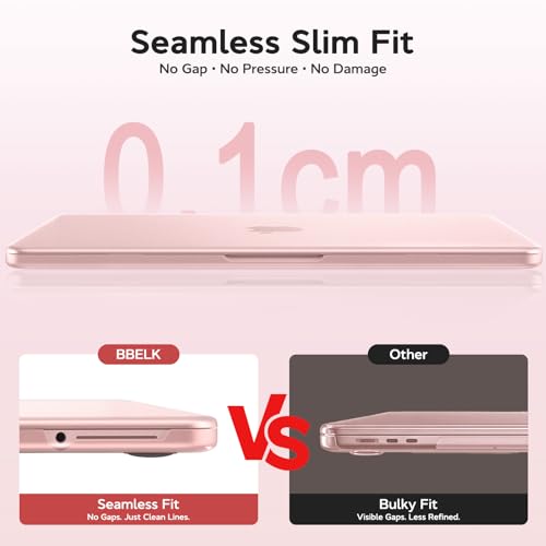 B BELK for MacBook Neo Case 13 inch 2026 | (A18 Pro, Model A3404) | 1:1 Precision Fit | Official Blush Clear | Matte Hard Shell Case | Scratch & Fingerprint Resistant for New MacBook Neo 13 inch Case - color: Blush Clear