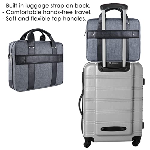 Vangoddy Chrono 17" 17.3 inch Laptop Briefcase Shoulder Bag Travel Carrier - size: 17.3-inch