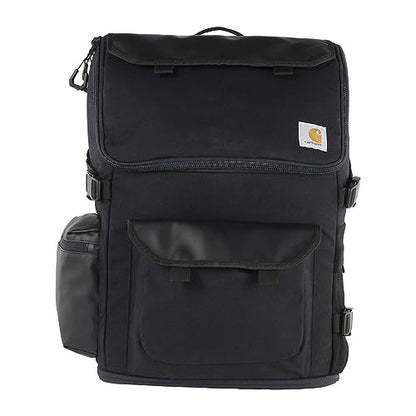 Carhartt 35L Nylon Workday Backpack, Durable Water-Resistant Pack with 15" Laptop Sleeve and Adjustable Shoulder Straps, Black - color: Black