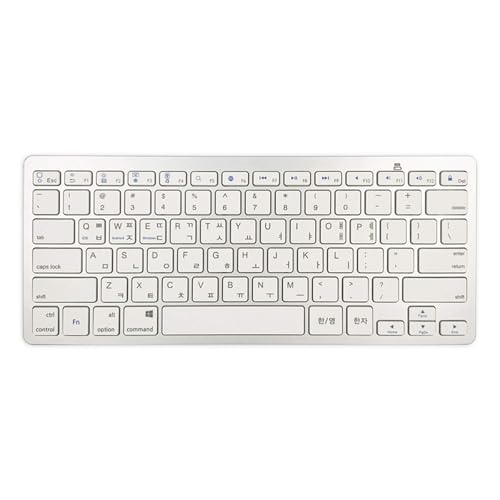 Wireless Korean Keyboard, Minority Language Hangul Keyboard Ultra Thin Lightweight Silent Bluetooth Keyboards for Laptop/Computer/Surface/Desktop/Smart TV (Korean) - style: Korean
