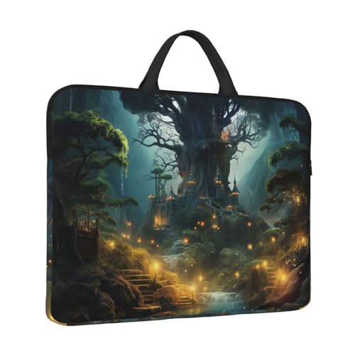 14 inch Laptop Sleeve with Handle Shockproof Laptop Bag Waterproof Computer Cover Bag Fantasy Briefcase