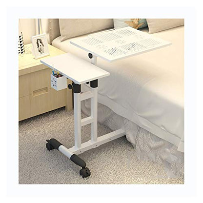 GaRcan Overbed Table Wheels The Sofa Overbed Table Rolling Table Tilting Overbed Table with Wheels Rolling Laptop Table Overbed Desk Rolling Laptop Stand Over Bed Desk