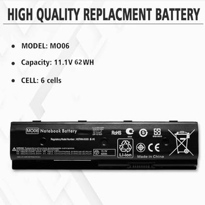 MO06 MO09 671731-001 58WH Laptop Battery for HP Envy M6 M7 671567-831 672412-001 HSTNN YB3N HSTNN LB40 Replacement M006 M009 Battery for hp Pavilion DV7-7000 DV4-5000 DV6-7000 DV7T-7000