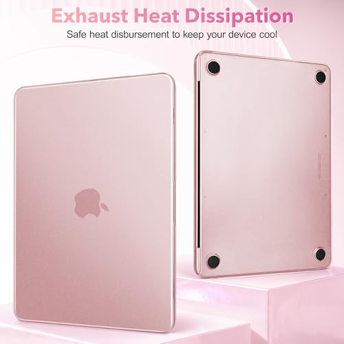 May Chen Compatible with MacBook Neo 13 inch Model A3404 2026 Release, Slim & Lightweigh Frosted Finish Protective Case with Keyboard Cover&Screen Protector, Frosted Blush - color: Frosted Blush
