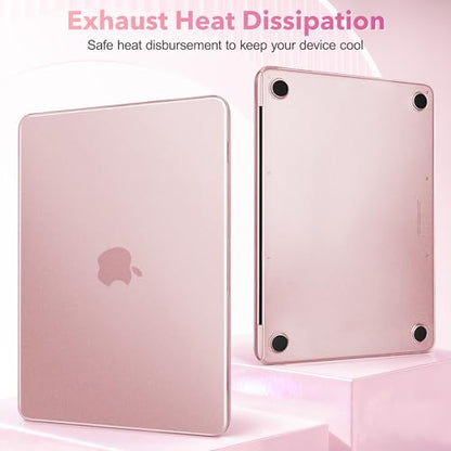 May Chen Compatible with MacBook Neo 13 inch Model A3404 2026 Release, Slim & Lightweigh Frosted Finish Protective Case with Keyboard Cover&Screen Protector, Frosted Blush - color: Frosted Blush