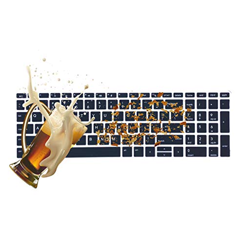 Keyboard Cover for 15.6" HP ProBook 450(G5/G6/G7) 455(G5/G6/G7) 650 G4 |17.3" HP ProBook 470 G5 (Not Fit ProBook 450/455 G8 G4 G3 G2 G1, ProBook 650 G8 G5 G3 G2 G1) US Layout Keyboard Skin-Black - color: Black