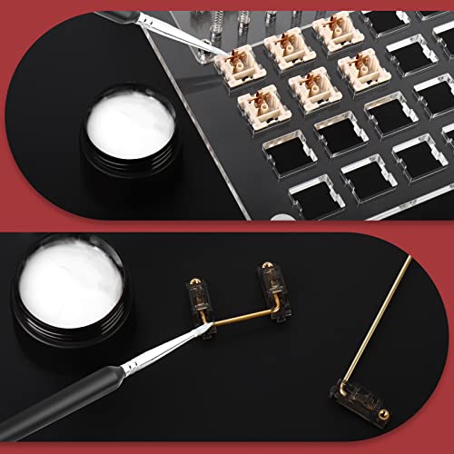 RUNJRX Keyboard Switch Lube Kit JRX 205G0 0.53oz/15g, Switch Opener for Cherry MX TTC Holy Pandas Switch,Lube Tools for Mechanical Keyboard Switch - style: Lube Kit-J