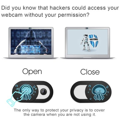 SIREG Webcam Cover Ultra Thin - Web Camera Cover fits Laptop,Tablet,PC,Computer, Smartphone, Protect Your Privacy and Security,Strong Adhesive (Jellyfish B- 3 Pack) - color: Jellyfish B- 3 pack