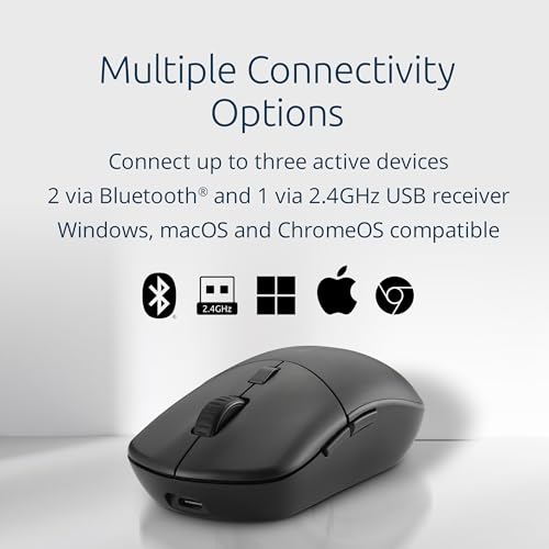 Kensington MY430 EQ Rechargeable Mouse, Multi-Device, Programmable Buttons (K75507WW) - size: Rechargeable Mouse (Programmable)