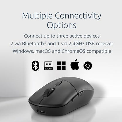 Kensington MY430 EQ Rechargeable Mouse, Multi-Device, Programmable Buttons (K75507WW) - size: Rechargeable Mouse (Programmable)