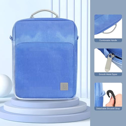 Dadanism 9-11 Inch Tablet Sleeve Bag Carrying Case with Shoulder Strap | Fits iPad (A16) 11", iPad 10th Gen 10.9", iPad Air M4/Pro M5 11", iPad 9/8/7th 10.2", Galaxy Tab A11+ Plus 11", Blue Mist - color: Blue Mist, size: 9-11 Inch