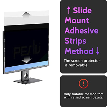Privacy Screen Adhesive Strips and Slide Mount Tabs for Laptop Computer Monitor, Privacy Screen Slide Mount Tabs *2, Privacy Screen Adhesive Strips *2, 1pcs Microfiber Cloth, 2pcs Screen Cleaning Kit - size: Universal - All Aspect Ratios