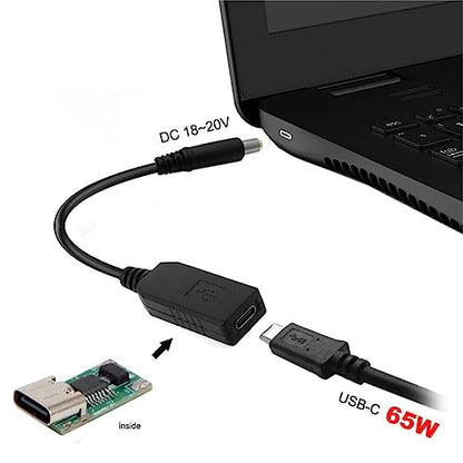 chenyang USB C to DC 20V Adapter USB C to 4.0 * 1.7mm Power Plug PD 65W Emulator Trigger Charge Cable - style: For DC4.0x1.7mm 20V