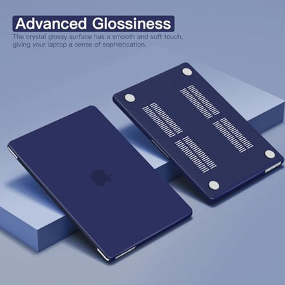 CISSOOK Case Compatible with MacBook Pro 14 inch M5 M4 M3 M2 M1,Hard Shell Case Keyboard Cover for MacBook Pro 14 A3434 A3112 A3185 A3401 A2918 A2992 A2779 A2442, Matte Navy Blue - color: Matte Navy Blue