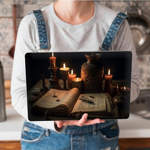 Universal Laptop Skin Sticker with 2 Wrist Pad Skins, Waterproof Scratch Resistant Vinyl Laptop Cover Decal, Cut to Fit for 11–15.6 Inch MacBook HP Dell Lenovo, Magic Book - color: Magic Book