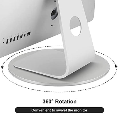 360° Rotation Monitor Swivel Base Computer Screen Monitor Stand | Flat Panel Turntable Rotating Swivel Base for Mac Laptop Potted Plants, Arts Crafts Display Stand
