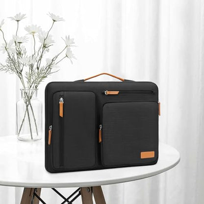 MOSISO 360 Protective Laptop Case 18.5 inch, 18-18.5 inch Laptop Sleeve | Compatible with ASUS Gaming Monitor HP Dell Lenovo Notebook, Side Open Carrying Case with 4 Zipper Pockets, Black - color: Black, size: 18.5 inch