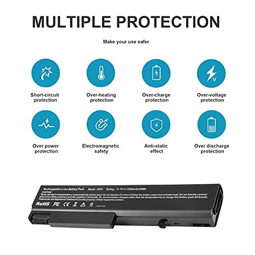 Fancy Buying 482962-001 486296-001 HSTNN-UB69 Battery Compatible with HP EliteBook 8440P 6930P 8440W ProBook 6440B 6445B 6455B 6540B 6545B 6550B 6555B Compaq 6730B 6735B 6530B 6450B KU531AA TD06 - size: 7.36*1.36*0.86inch 6535B