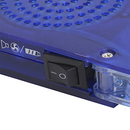 DR - 2009 Laptop Cooling Pad, Foldable USB Notebook Cooler with Dual LED Fans & Stereo Speakers, Portable Laptop Cooling Fan for Gaming, Work, and Streaming
