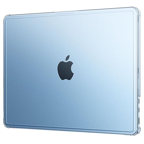 EooCoo Reinforced Anti-Crack Case for MacBook Air 13 inch,M5-M2 2026-2022 | True-to-Device Matte Texture, Anti-Fingerprint, Perfect Fit, Hard Shell Laptop Cover for MacBook Air 13.6 inch - color: Sky Blue