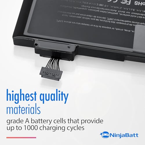 NinjaBatt Battery for Apple MacBook Pro 13" A1278 A1322 Mid 2012 2011 | Fits Early 2011 Late 2011 2010 2009 661-5557 MC375LL/A MB990J/A MB991J/A MC700J/A – Li-po 76.56Wh 11.6V 12-month warranty - size: A1278 A1322