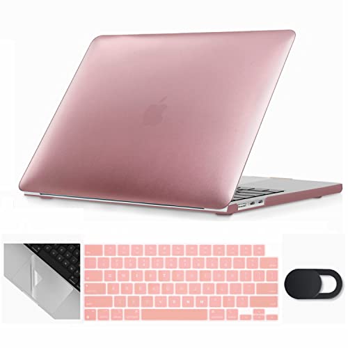 Se7enline for MacBook Neo Case 13 inch 2026 Model A3439,Roes Gold | 4 in 1 Laptop Case,Keyboard Cover,Trackpad Protector,Webcam Cover,Anti-Scratch Anti-Drop Full Protection Slim Lightweight - color: Roes Gold, size: 13 Inch