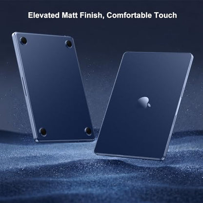 MOSISO Compatible with MacBook Air 15 inch Case M5 M4 M3 M2, Midnight Clear | Ultra Thin Hard Case,Precision Color & Anti-Fingerprint -Compatible with MacBook Air 15.3 inch A3241 A3114 A2941 2026-2023 - color: Midnight Clear