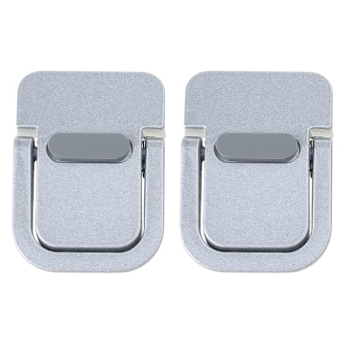 2Pcs Invisible Laptops Stand Portable Foldable Cooling Ergonomics Lightweight Bracket Mount Easy to Carry - color: Silver