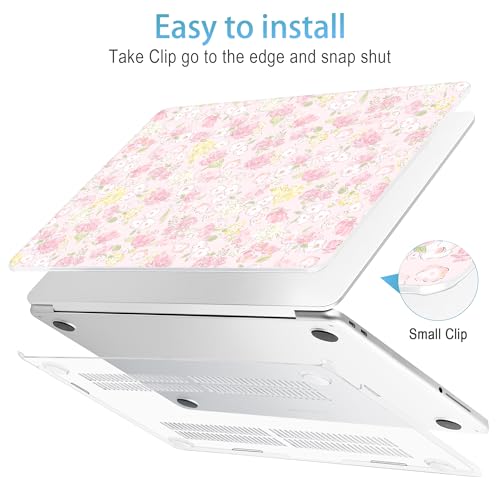 Mektron Case for 2026 MacBook Neo 13-inch A18 Pro chip A3404 Laptop Cover with 13-inch (Diagonal) Liquid Retina Display+ Keyboard Cover+ Screen Protector, Fashion Daisy - color: Fashion Daisy