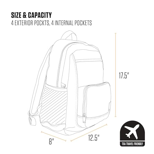 Carhartt 23L Single-Compartment Backpack, Durable Pack with Laptop Sleeve and Duravax Abrasion Resistant Base, Carhartt Brown - color: Carhartt Brown