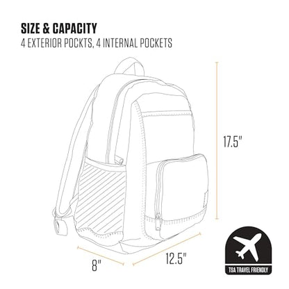 Carhartt 23L Single-Compartment Backpack, Durable Pack with Laptop Sleeve and Duravax Abrasion Resistant Base, Carhartt Brown - color: Carhartt Brown