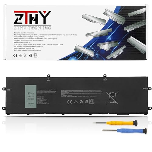 DWVRR Battery Replacement for Dell Inspiron 16 7620 2-in-1 Alienware X15 R1 | Alienware X15 R2/ Alienware X17 R1 R2 P111F P111F001 P111F003 P48E001 P48E002 P119F P119F001 0017GN NR6MH 817GN 11.4V 87Wh - size: 12.80*3.46*0.24 inch DWVRR