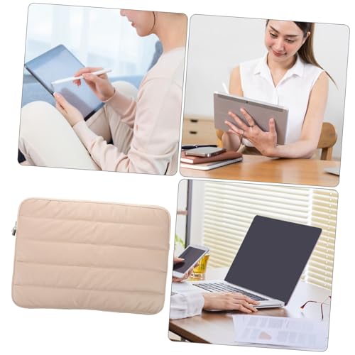 Angoily Laptop Sleeve Bag Polyester Case Multiple Compartments for Tablets Notebooks and Accessories Protection for Travel and Office Use
