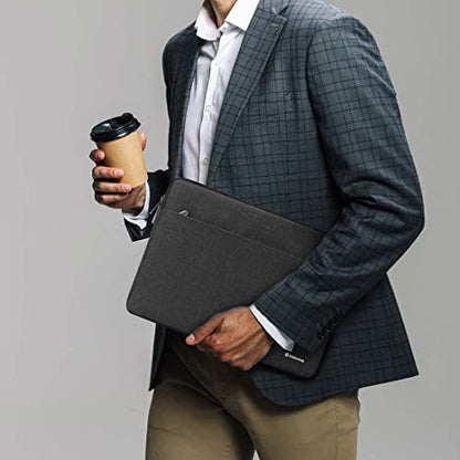 NIDOO 13-14 inch Laptop Sleeve Case Notebook Bag for 13" MacBook Air / 13.5" Surface Book 2 3 / 13.5" Surface Laptop 2 3 4 / 13.3" ThinkPad L380 L390 Yoga / 13.9" Yoga C930, Dark Grey - color: Dark Grey, size: 13-14 Inch