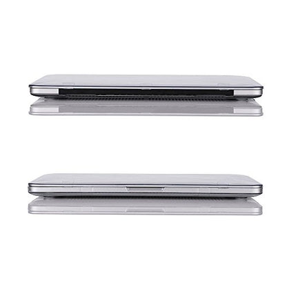 RUBAN Case Compatible with MacBook Pro 13 inch 2015 2014 2013 2012 (A1502 & A1425 Models), Plastic Hard Shell Case & Keyboard Cover for Old Version MacBook Pro Retina 13 Inch, Clear - color: Crystal Clear