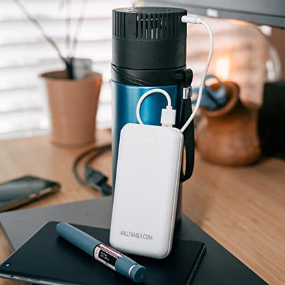 4ALLFAMILY 20000mAh Power Bank for Voyager & Explorer Cooler Travel Case | Portable Power Bank for Voyager & Explorer Coolers - Compatible with Most USB-Powered Devices On The Go
