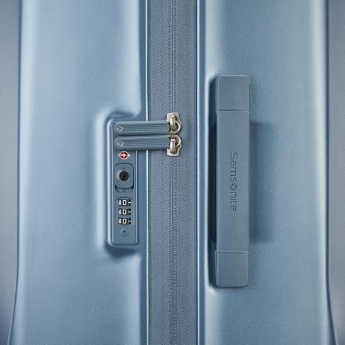 Samsonite UpLIFT X-Large Checked Hardside Luggage with Spinner Wheels - Airline-Approved, TSA Lock, Adjustable Handle System - Polycarbonate Hard Suitcase for Ultra Lightweight Travel - Elemental Blue - color: Elemental Blue, size: X-Large Checked