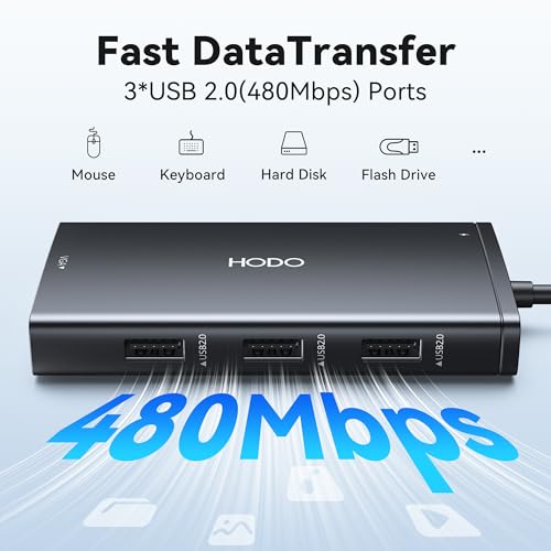 USB C Docking Station Dual Monitor for HP,Laptop Docking Station 3 Monitors | USB C Hub Quad Display USB C Adapter to 4K HDMI+DP+VGA,3USB 2.0,PD,USB C Dock Dongle 8 in 1 Computer Docking Station for Dell