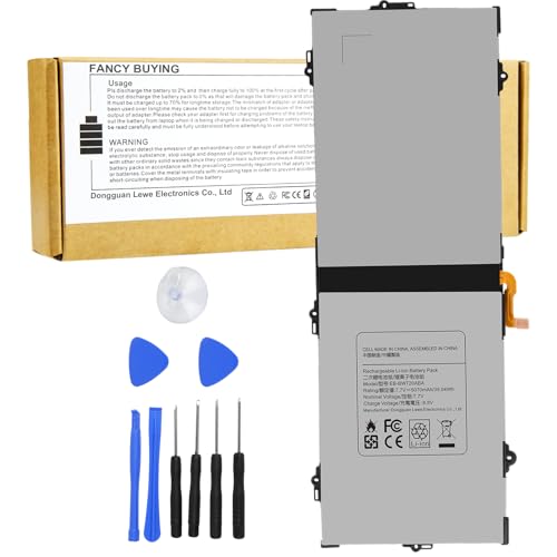 EB-BW720ABE Battery for Samsung ChromeBook Plus V2 XE520QAB XE521QAB Chromebook 4 4+ XE310XBA XE350XBA Galaxy Book 12 SM-W720 SM-W723 SM-W727V W728 W723Q W727V W720N BA43-00390A EB-BW720ABA AA-PBMN2HO - size: 9.57*3.66*0.18inch