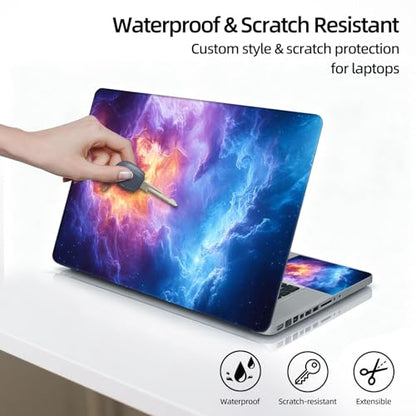 Universal Laptop Skin Sticker Decal, 12"-15.6" Aesthetic Vinyl Wrap, Cosmic Nebula Galaxy Waterproof Notebook Cover Art Protector for MacBook HP Dell Lenovo, Fits 13" 14" 15" 15.6" - color: Cosmic Nebula Galaxy