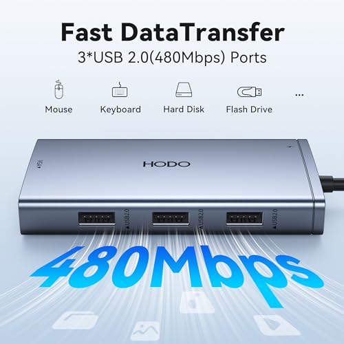 USB C Docking Station Dual Monitor for HP,Laptop Docking Station 3 Monitors | USB C Hub Quad Display USB C Adapter to 4K HDMI+DP+VGA,3USB 2.0,PD,USB C Dock Dongle 8 in 1 Computer Docking Station for Dell