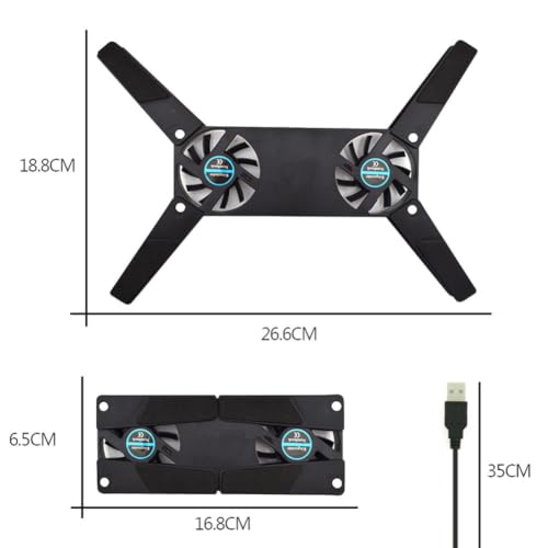 Usb Laptop Radiator Cooling Base Bottom Anti-slip Cooling Pads Base Foldable Usb Power Supply for Universal Computer