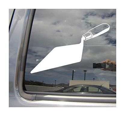 - Masonry Trowel - Brickwork Stonework Mortar Mason Spade - Cars Trucks Moped Helmet Hard Hat Auto Automotive Craft Laptop Vinyl Decal Window Wall Sticker 10374