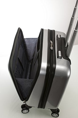Rockland Revolution Hardside Rolling Computer Case, Carry-On, Silver - color: Silver