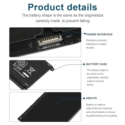 54Wh V6W33 Laptop Battery for Dell Latitude 3320 3330 3420 3520 Vostro 3510 3511 3515 3525 5410 5620 5625 Inspiron 15 3511 3510 3520 3515 5310 5410 5418 5510 5515 5518, JGCCT N9XX1 MGCM5 XDY9K CFD72 - size: 11.18*1.54*0.83inch V6W33