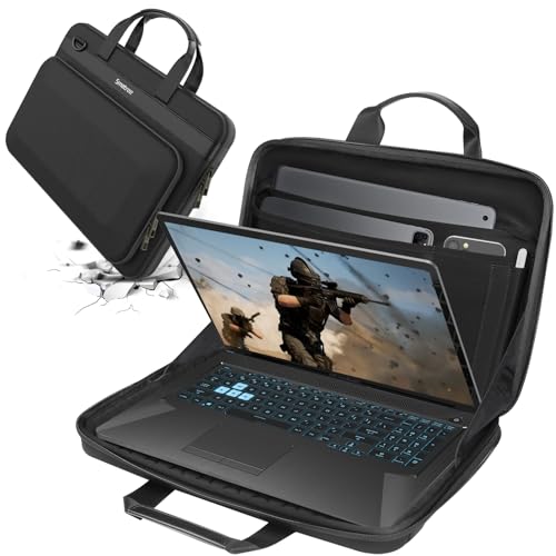 Smatree Heavy Duty Hard Case for 17.3inch HP OmniBook 7/ X NGAI 17, for 16.1inch OMEN 16/16t/16z Gaming Laptop, for OMEN Transcend 16t/16, for 15.6inch HP Victus 15/15t/15z Gaming Laptop Handbag(A800) - color: Black-16.1 Inch, size: For 16.1 inch HP Lapto