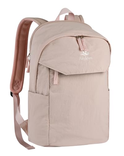 School Backpack for Teens, College Backpack Fits 15.6 Inch Laptop | Travel Backpack for Men Women, Book Bag, Casua Daypack, Water Resistant Fabric, Scratchproof Laptop Compartment (Pink) - color: Pink