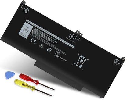 MXV9V Battery for Dell Latitude 5300 5310 7300 7400 E5300 E5310 E7300 E7400 Series, Latitude 5300 5310 2-in-1,for dell inspiron 7300/7306 2-in-1 Black Series P96G P97G P99G P100G 5VC2M 829MX 7.6V 60Wh - size: 9.3*4*0.25inch