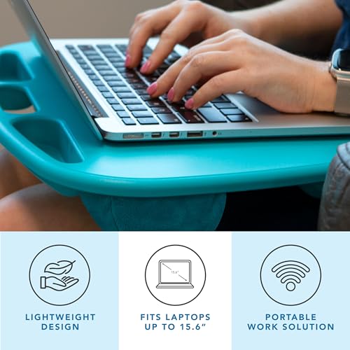 LAPGEAR MyDesk Lap Desk – Turquoise, 12-Pack, Fits 15.6” Laptops - color: Turquoise, size: Pack of 12